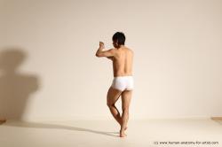 Underwear Martial art Man Asian Moving poses Average Short Black Dynamic poses Academic